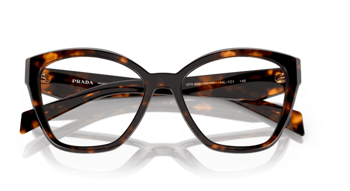 Prada 20ZV — Frente (hastes abertas)