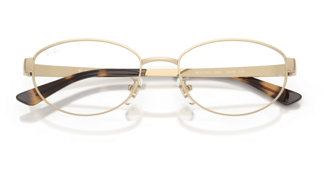 Ray-Ban 3774VD — Frente (hastes abertas)