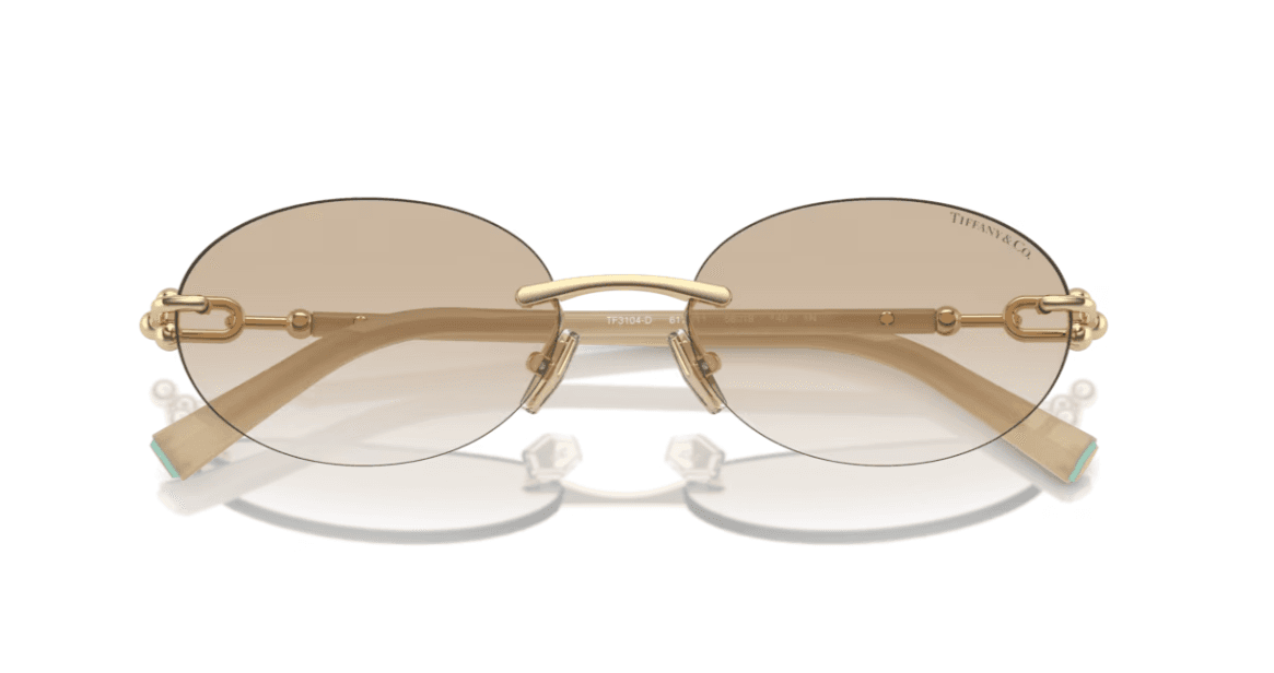 TIFFANY & CO. TF3104D — Frente (hastes abertas)